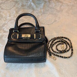 Black Bebe crossbody or satchel bag